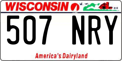 WI license plate 507NRY