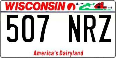 WI license plate 507NRZ