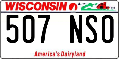 WI license plate 507NSO