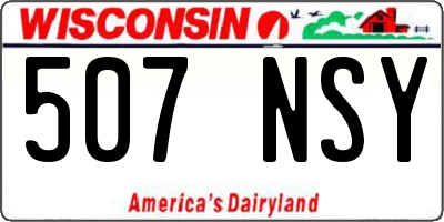 WI license plate 507NSY