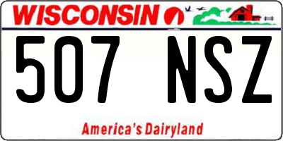 WI license plate 507NSZ