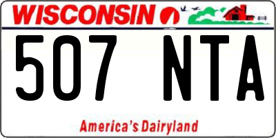 WI license plate 507NTA