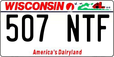 WI license plate 507NTF