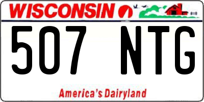 WI license plate 507NTG