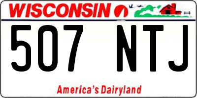 WI license plate 507NTJ