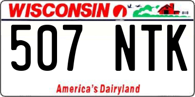 WI license plate 507NTK