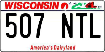 WI license plate 507NTL