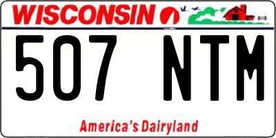 WI license plate 507NTM