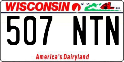 WI license plate 507NTN