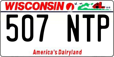 WI license plate 507NTP