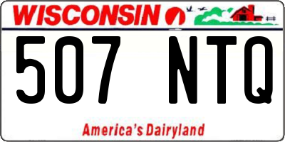 WI license plate 507NTQ