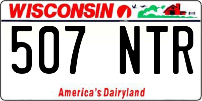 WI license plate 507NTR