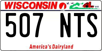 WI license plate 507NTS