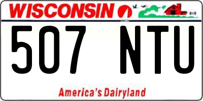 WI license plate 507NTU