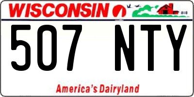 WI license plate 507NTY