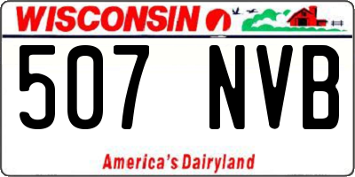 WI license plate 507NVB