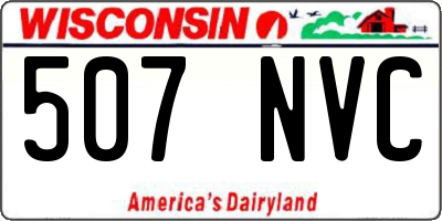WI license plate 507NVC