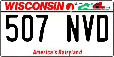 WI license plate 507NVD