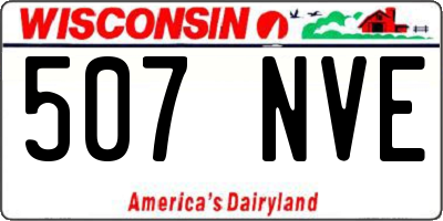 WI license plate 507NVE
