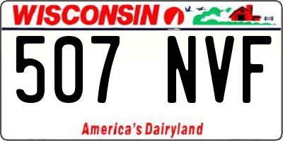 WI license plate 507NVF