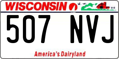 WI license plate 507NVJ