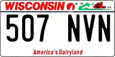 WI license plate 507NVN