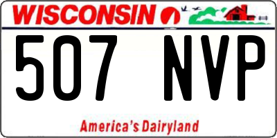 WI license plate 507NVP