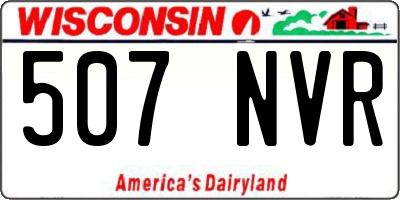WI license plate 507NVR