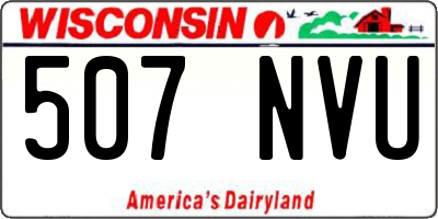 WI license plate 507NVU