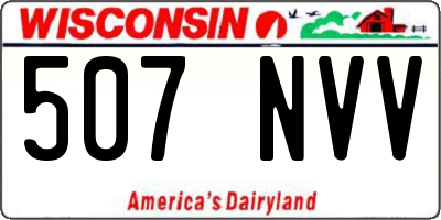 WI license plate 507NVV