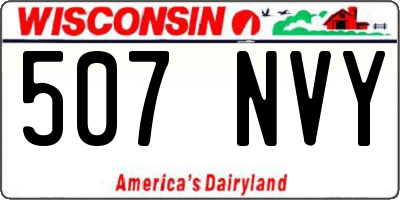 WI license plate 507NVY