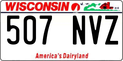WI license plate 507NVZ