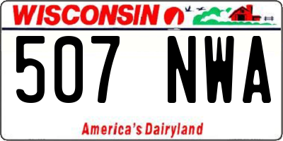 WI license plate 507NWA