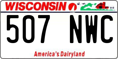 WI license plate 507NWC