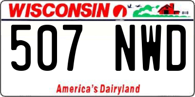 WI license plate 507NWD