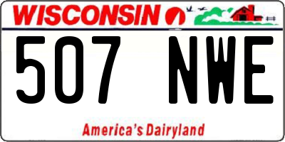 WI license plate 507NWE