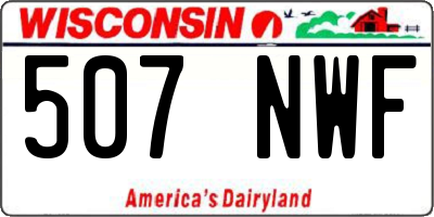 WI license plate 507NWF