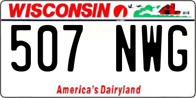 WI license plate 507NWG