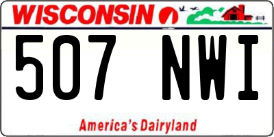 WI license plate 507NWI