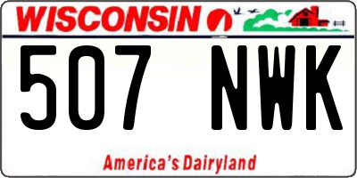 WI license plate 507NWK