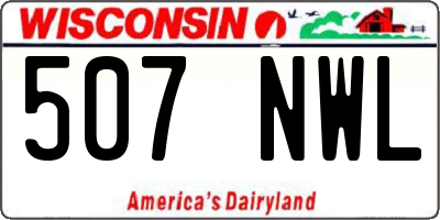WI license plate 507NWL