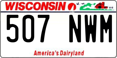 WI license plate 507NWM