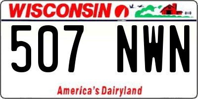 WI license plate 507NWN