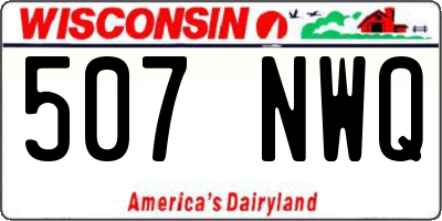 WI license plate 507NWQ