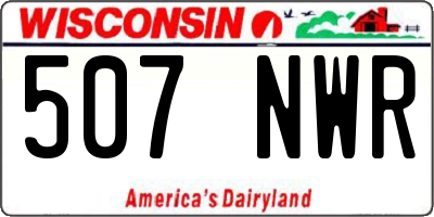 WI license plate 507NWR