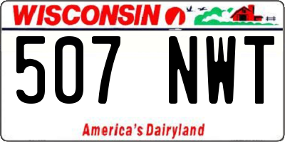 WI license plate 507NWT