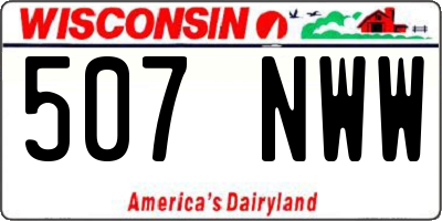 WI license plate 507NWW
