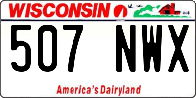 WI license plate 507NWX