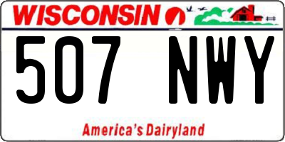 WI license plate 507NWY