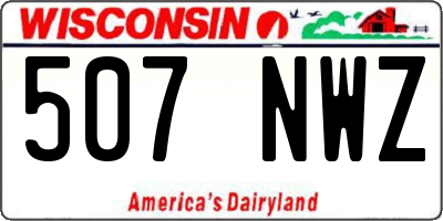 WI license plate 507NWZ